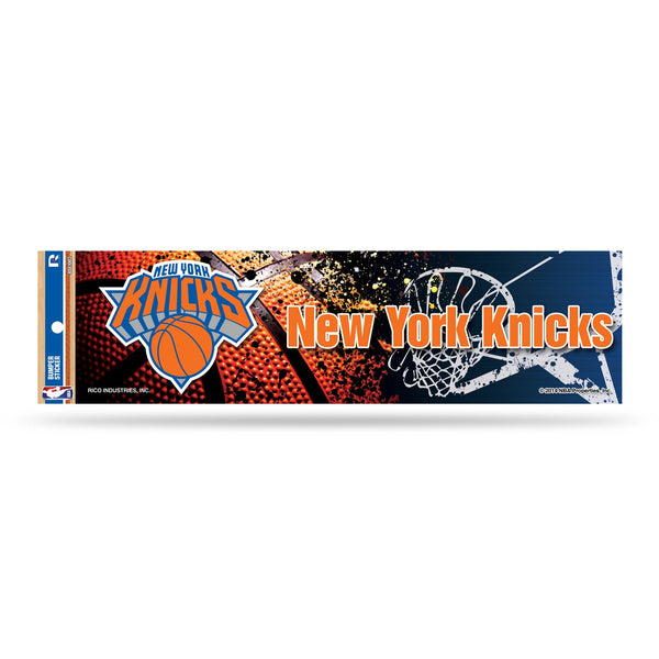 Wholesale NBA New York Knicks 3" x 12" Car/Truck/Jeep Bumper Sticker By Rico Industries