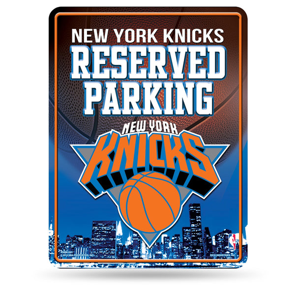 Wholesale NBA New York Knicks 8.5" x 11" Metal Parking Sign - Great for Man Cave, Bed Room, Office, Home Décor By Rico Industries