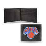 Wholesale NBA New York Knicks Embroidered Genuine Leather Billfold Wallet 3.25" x 4.25" - Slim By Rico Industries