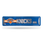Wholesale NBA New York Knicks Metal Street Sign 4" x 15" Home Décor - Bedroom - Office - Man Cave By Rico Industries