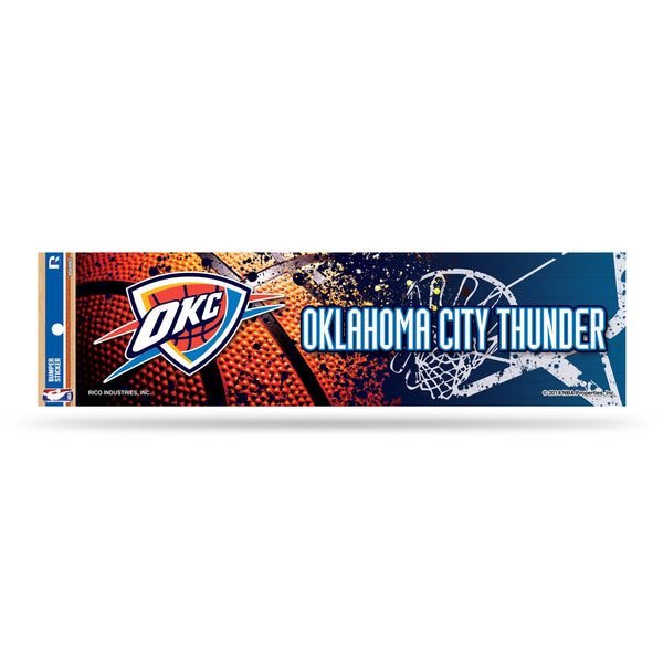 Wholesale NBA Oklahoma City Thunder 3" x 12" Car/Truck/Jeep Bumper Sticker By Rico Industries