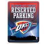 Wholesale NBA Oklahoma City Thunder 8.5" x 11" Metal Parking Sign - Great for Man Cave, Bed Room, Office, Home Décor By Rico Industries