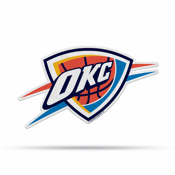 Wholesale NBA Oklahoma City Thunder Classic Team Logo Shape Cut Pennant - Home and Living Room Décor - Soft Felt EZ to Hang By Rico Industries