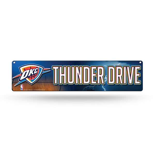 Wholesale NBA Oklahoma City Thunder Plastic 4" x 16" Street Sign By Rico Industries