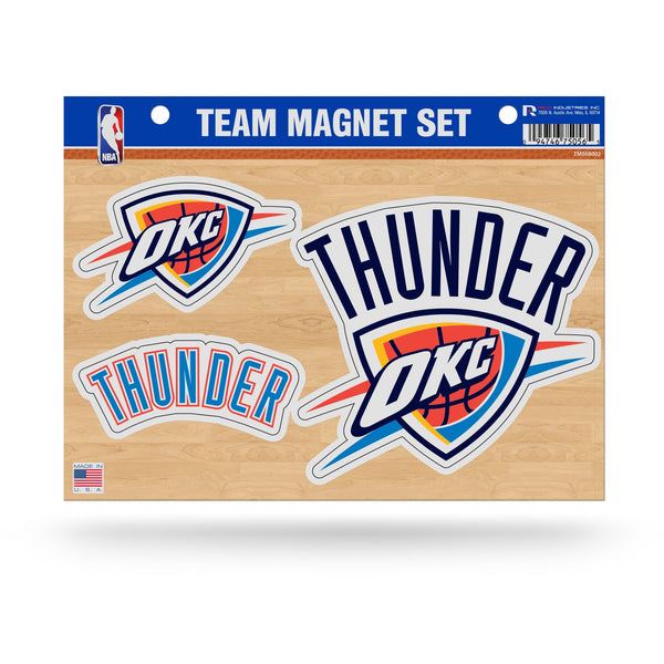 Wholesale NBA Oklahoma City Thunder Team Magnet Set 8.5" x 11" - Home Décor - Regrigerator, Office, Kitchen By Rico Industries