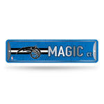 Wholesale NBA Orlando Magic Metal Street Sign 4" x 15" Home Décor - Bedroom - Office - Man Cave By Rico Industries