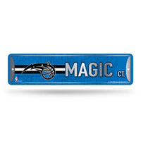 Wholesale NBA Orlando Magic Metal Street Sign 4" x 15" Home Décor - Bedroom - Office - Man Cave By Rico Industries