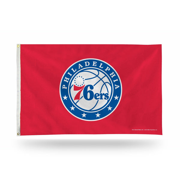 Wholesale NBA Philadelphia 76ers 3' x 5' Classic Banner Flag - Single Sided - Indoor or Outdoor - Home Décor By Rico Industries