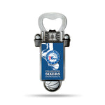 Wholesale NBA Philadelphia 76ers Magnetic Bottle Opener, Stainless Steel, Strong Magnet to Display on Fridge By Rico Industries