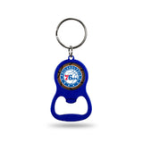 Wholesale NBA Philadelphia 76ers Metal Keychain - Beverage Bottle Opener With Key Ring - Pocket Size By Rico Industries