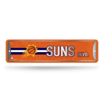 Wholesale NBA Phoenix Suns Metal Street Sign 4" x 15" Home Décor - Bedroom - Office - Man Cave By Rico Industries