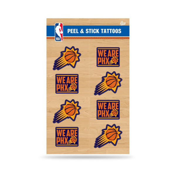 Wholesale NBA Phoenix Suns Peel & Stick Temporary Tattoos - Eye Black - Game Day Approved! By Rico Industries