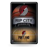 Wholesale NBA Portland Trail Blazers 11" x 17" Large Metal Home Décor Sign By Rico Industries