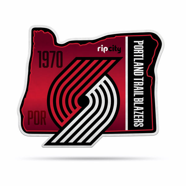 Wholesale NBA Portland Trail Blazers Classic State Shape Cut Pennant - Home and Living Room Décor - Soft Felt EZ to Hang By Rico Industries