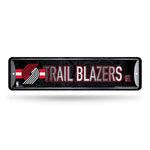 Wholesale NBA Portland Trail Blazers Metal Street Sign 4" x 15" Home Décor - Bedroom - Office - Man Cave By Rico Industries