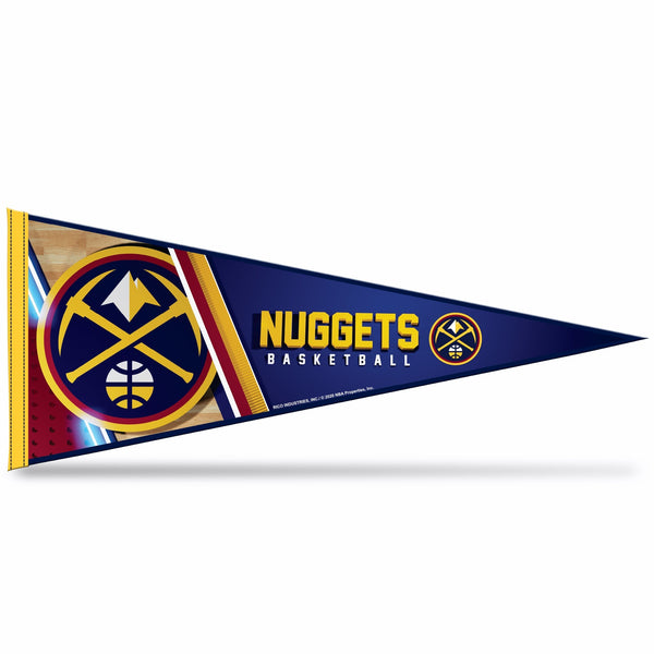 Wholesale NBA Rico Industries Denver Nuggets 12" x 30" Soft Felt Pennant - EZ to Hang
