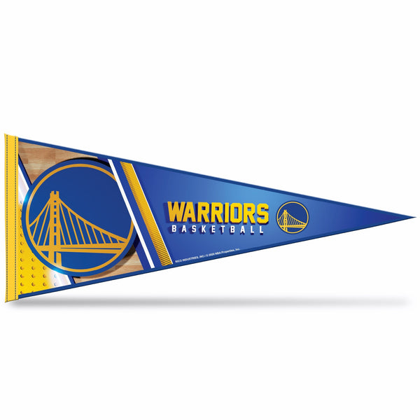 Wholesale NBA Rico Industries Golden State Warriors 12" x 30" Soft Felt Pennant - EZ to Hang
