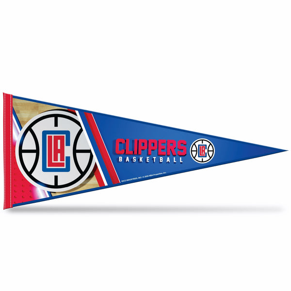 Wholesale NBA Rico Industries Los Angeles Clippers 12" x 30" Soft Felt Pennant - EZ to Hang