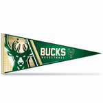 Wholesale NBA Rico Industries Milwaukee Bucks 12" x 30" Soft Felt Pennant - EZ to Hang