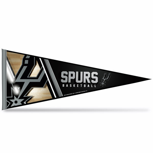 Wholesale NBA Rico Industries San Antonio Spurs 12" x 30" Soft Felt Pennant - EZ to Hang