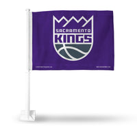 Wholesale NBA Sacramento Kings Double Sided Car Flag - 16" x 19" - Strong Pole that Hooks Onto Car/Truck/Automobile By Rico Industries