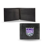 Wholesale NBA Sacramento Kings Embroidered Genuine Leather Billfold Wallet 3.25" x 4.25" - Slim By Rico Industries