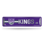 Wholesale NBA Sacramento Kings Metal Street Sign 4" x 15" Home Décor - Bedroom - Office - Man Cave By Rico Industries