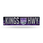 Wholesale NBA Sacramento Kings Plastic 4" x 16" Street Sign By Rico Industries