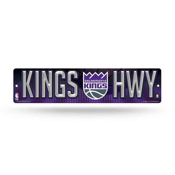 Wholesale NBA Sacramento Kings Plastic 4" x 16" Street Sign By Rico Industries