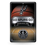 Wholesale NBA San Antonio Spurs 11" x 17" Large Metal Home Décor Sign By Rico Industries