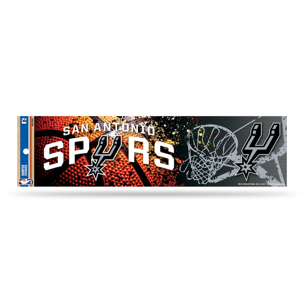 Wholesale NBA San Antonio Spurs 3" x 12" Car/Truck/Jeep Bumper Sticker By Rico Industries