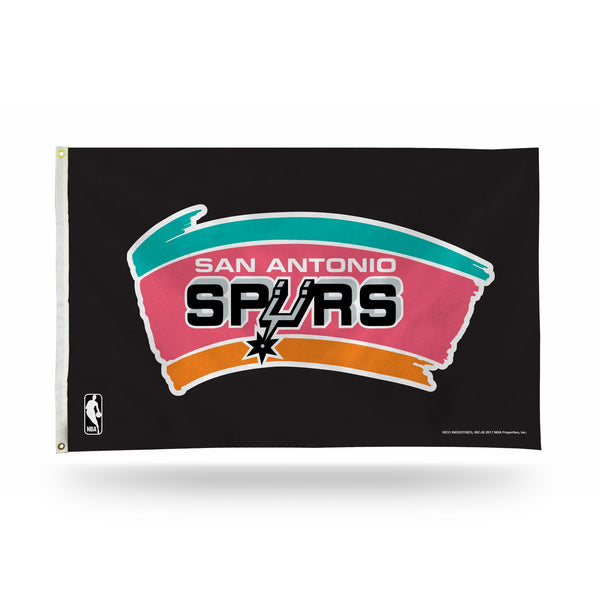Wholesale NBA San Antonio Spurs 3' x 5' Vintage Banner Flag - Single Sided - Indoor or Outdoor - Home Décor By Rico Industries