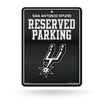 Wholesale NBA San Antonio Spurs 8.5" x 11" Carbon Fiber Metal Parking Sign - Great for Man Cave, Bed Room, Office, Home Décor By Rico Industries