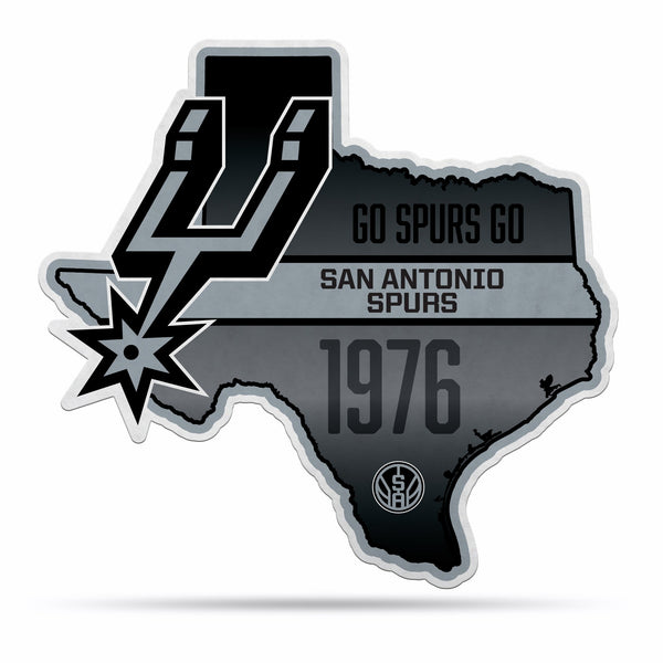 Wholesale NBA San Antonio Spurs Classic State Shape Cut Pennant - Home and Living Room Décor - Soft Felt EZ to Hang By Rico Industries