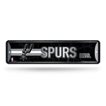 Wholesale NBA San Antonio Spurs Metal Street Sign 4" x 15" Home Décor - Bedroom - Office - Man Cave By Rico Industries