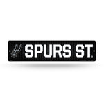 Wholesale NBA San Antonio Spurs Plastic 4" x 16" Street Sign By Rico Industries