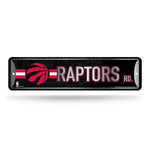 Wholesale NBA Toronto Raptors Metal Street Sign 4" x 15" Home Décor - Bedroom - Office - Man Cave By Rico Industries