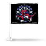 Wholesale NBA Toronto Raptors "Retro Design" Double Sided Car Flag - 16" x 19" - Strong Pole that Hooks Onto Car/Truck/Automobile By Rico Industries