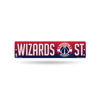 Wholesale NBA Washington Wizards Plastic 4" x 16" Street Sign By Rico Industries