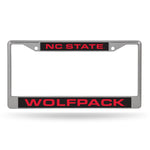 Wholesale NC State Wolfpack Laser Chrome 12 x 6 License Plate Frame