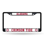 Wholesale NCAA Alabama Crimson Tide 12" x 6" Black Metal Car/Truck Frame Automobile Accessory By Rico Industries