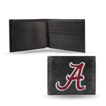 Wholesale NCAA Alabama Crimson Tide Embroidered Genuine Leather Billfold Wallet 3.25" x 4.25" - Slim By Rico Industries