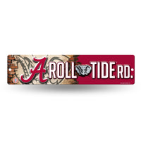 Wholesale NCAA Alabama Crimson Tide Plastic 4" x 16" Street Sign By Rico Industries