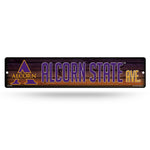 Wholesale NCAA Alcorn State Braves Plastic 4" x 16" Street Sign By Rico Industries