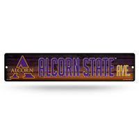 Wholesale NCAA Alcorn State Braves Plastic 4" x 16" Street Sign By Rico Industries