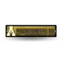 Wholesale NCAA Appalachian State Mountaineers Plastic 4" x 16" Street Sign By Rico Industries