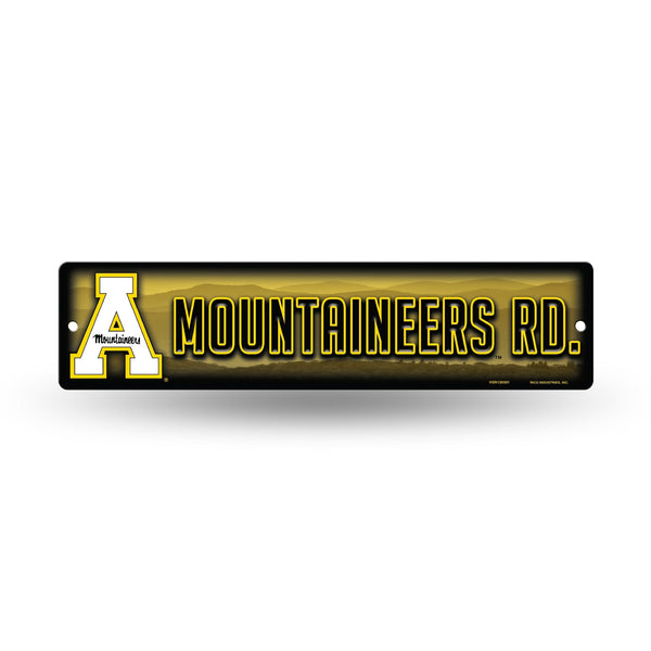 Wholesale NCAA Appalachian State Mountaineers Plastic 4" x 16" Street Sign By Rico Industries