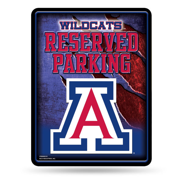 Wholesale NCAA Arizona Wildcats 8.5" x 11" Metal Parking Sign - Great for Man Cave, Bed Room, Office, Home Décor By Rico Industries