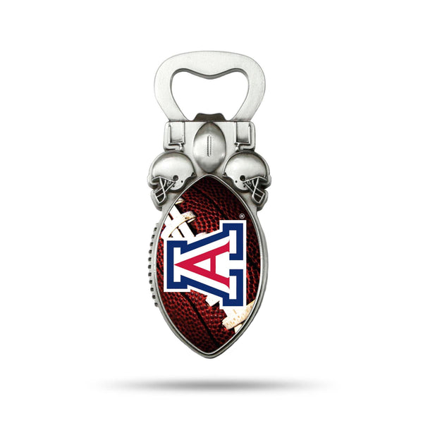 Wholesale NCAA Arizona Wildcats Magnetic Bottle Opener, Stainless Steel, Strong Magnet to Display on Fridge By Rico Industries