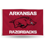 Wholesale NCAA Arkansas Razorbacks 3' x 5' Classic Banner Flag - Single Sided - Indoor or Outdoor - Home Décor By Rico Industries